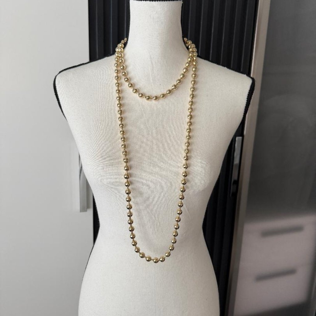 Jennifer Fisher- Continual Large Brass Pearl Necklace 240$